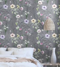 Maytime Wallpaper by Woodchip & Magnolia Dusky Grey