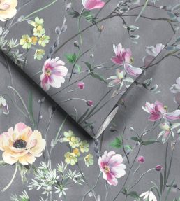 Maytime Wallpaper by Woodchip & Magnolia Dusky Grey