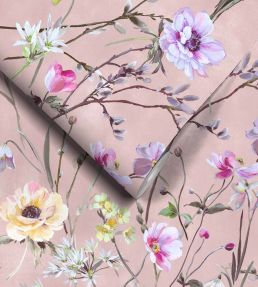 Maytime Wallpaper by Woodchip & Magnolia Dusky Pink