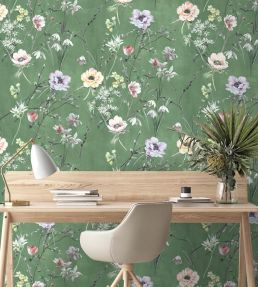 Maytime Wallpaper by Woodchip & Magnolia Evergreen