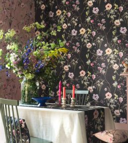 Maytime Wallpaper by Woodchip & Magnolia Navy