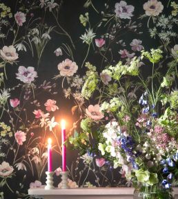 Maytime Wallpaper by Woodchip & Magnolia Navy
