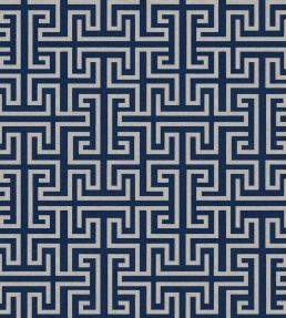 Maze Wallpaper by Coordonne Navy