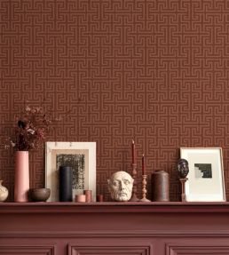 Maze Wallpaper by Coordonne Redwood