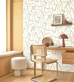 Maze Game Wallpaper by Casadeco Ocre
