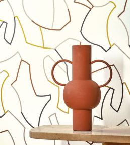 Maze Game Wallpaper by Casadeco Ocre