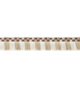 MDS Check Brush Fringe Trimming by Samuel & Sons Natural