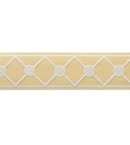 MDS Embroidered Lattice Borber Trimming by Samuel & Sons Goldenrod