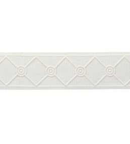 MDS Embroidered Lattice Borber Trimming by Samuel & Sons Ivory