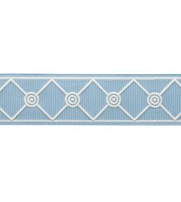 MDS Embroidered Lattice Borber Trimming by Samuel & Sons Sky