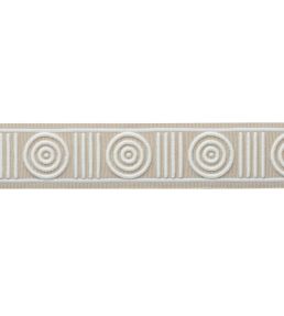 MDS Embroidered Rosette Border Trimming by Samuel & Sons Natural