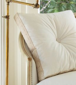 MDS Embroidered Rosette Border Trimming by Samuel & Sons Chocolate