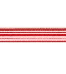 MDS Stripe Border 5.1cm Trimming by Samuel & Sons Poppy