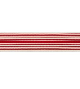 MDS Stripe Border 5.1cm Trimming by Samuel & Sons Red