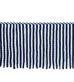 MDS Stripe Bullion Fringe 21cm Trimming by Samuel & Sons Sapphire
