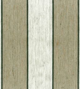 Meadow Stripe Fabric by Ian Mankin Pine Needle