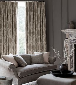 Meander Fabric by James Hare Natural
