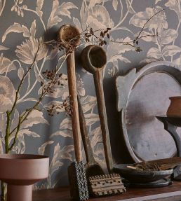 Meandering Floral Wallpaper by Eijffinger Brown/Taupe/Purple