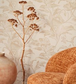 Meandering Floral Wallpaper by Eijffinger Green