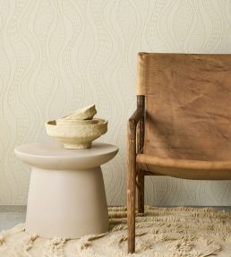 Meandering Lines Wallpaper by Eijffinger Beige/Sand