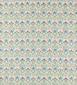 Meda Iris Fabric by Morris & Co Rose/Thyme