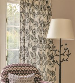 Medici Flower Fabric by William Yeoward Slate
