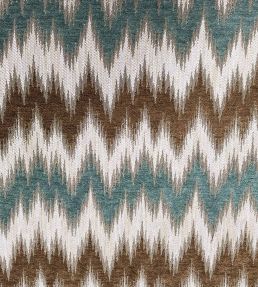 Medici Fabric by Marvic Aqua/Brown