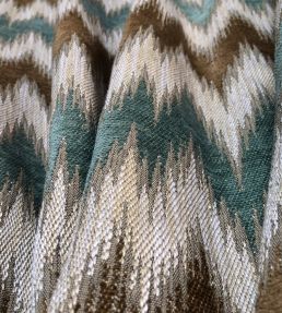 Medici Fabric by Marvic Aqua/Brown