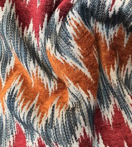Medici Fabric by Marvic Orange/Red