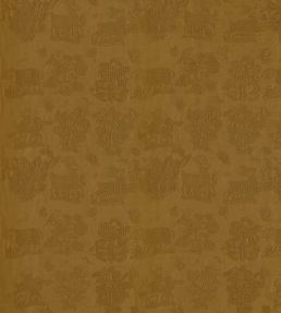 Medieval Embroidery Fabric by Sanderson Mustard
