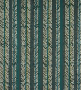 Medina Stripe Fabric by Jane Churchill Teal