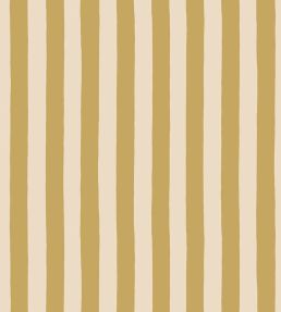 Medium Hand Painted Stripe Wallpaper by Josephine Munsey Summer Evening and Parsnip
