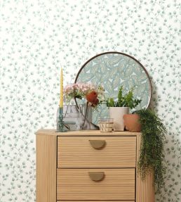 Melbourne Wallpaper by Caselio Vert Sapin