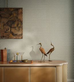 Melia Wallpaper by Jane Churchill Taupe