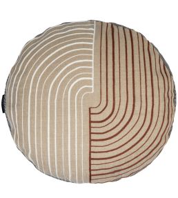 Mellow Round Cushion Ø 45cm by Maison Casamance Beige