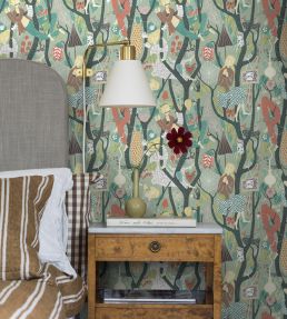 Melodi Wallpaper by Borastapeter Green