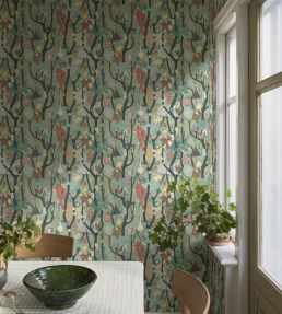 Melodi Wallpaper by Borastapeter Green