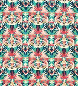 Melora Fabric by Harlequin Brazilian Rosewood / Ink / Amazonia