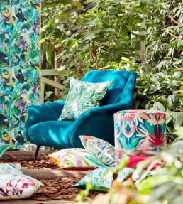 Melora Fabric by Harlequin Brazilian Rosewood / Ink / Amazonia