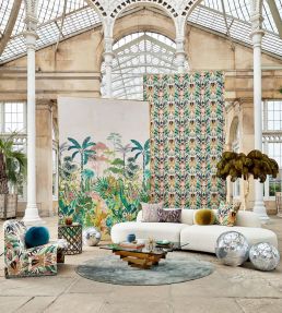 Melora Fabric by Harlequin Positano / Succulent / Amber Light