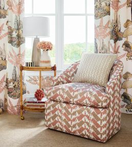 Melrose Check Fabric by Thibaut Seaglass