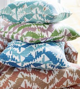 Melrose Check Fabric by Thibaut Seaglass