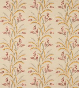 Melrose Fabric by Colefax and Fowler Ochre/Coral
