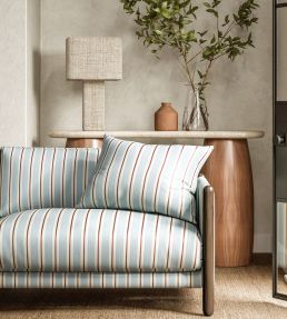Melton Stripe Fabric by Scion Coast Blue