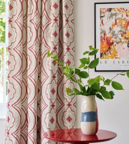 Menara Fabric by Jane Churchill Blue