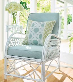 Menton Fabric by Thibaut Navy