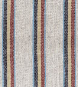 Meridian Stripe Fabric by Ian Mankin Mixed