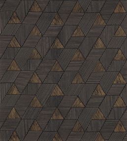 Meroe Wallpaper by Casamance Noir/Mordore