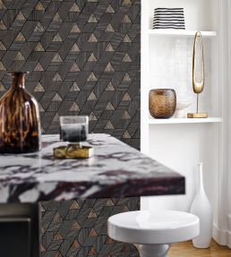 Meroe Wallpaper by Casamance Blanc/Dore