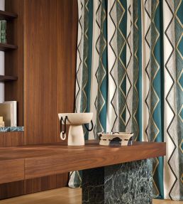 Mesa Fabric by Casamance Noir